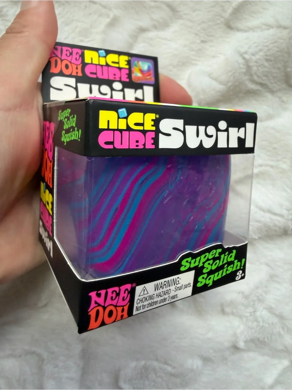 💙💜🩷 NIB NEEDOH by Schylling – Nice Cube Swirl | Blue, Purple & Pink ✨